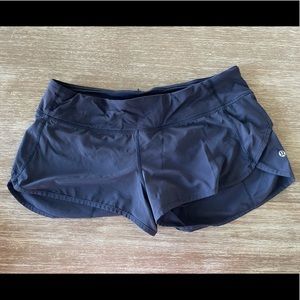Lululemon speed shorts excellent shape size 8 only worn a couple times.